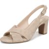 image:imageLifeStride womens Freesia Slingback SandalsDark Taupe Suede