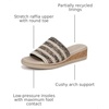 image:imageLifeStride Breezy Slide SandalsBlack Raffia