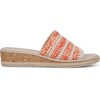 image:imageLifeStride Breezy Slide SandalsCoral Raffia Fabric