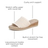 image:imageLifeStride Breezy Slide SandalsNatural Stretch Raffia Fabric