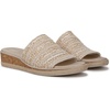 image:imageLifeStride Breezy Slide SandalsWhite Raffia Fabric