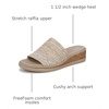 image:imageLifeStride Breezy Slide SandalsWhite Raffia Fabric