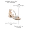 image:imageLifeStride Captivate Strappy Block Heel Dress SandalsTender Taupe