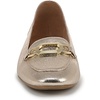 image:imageLifeStride Womens Celine FlatPlatino Gold Faux Leather