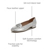 image:imageLifeStride Womens Celine FlatSilver Faux Leather