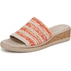 Coral/Tan Raffia