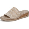 image:imageLifeStride Breezy Slide SandalsWhite Raffia Fabric