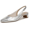 Silver Faux Leather