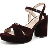 image:imageLifeStride Womens Alice Heeled SandalChocolate Plum Velvet