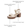 image:imageLifeStride Rhythmn Strappy SandalsCream Beige