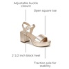 image:imageLifeStride Rhythmn Strappy SandalsPlatino Gold Metallic