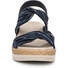 image:imageWomens BZees Riley SandalNavyBlue Stripe