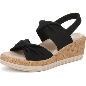 image:imageWomens BZees Riley SandalBlack Linen