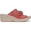 image:imageBZees Womens Smile Wedge SandalCoral Weekend Stripe Fabric