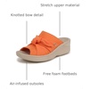 image:imageBZees Womens Smile Wedge SandalOrange Leopard