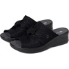 image:imageBZees Womens Smile Wedge SandalBlack
