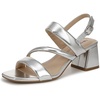 image:imageLifeStride Celia Strappy SandalsSilver Metallic