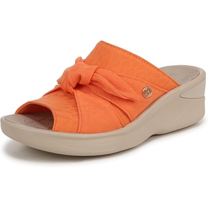 image:imageBZees Womens Smile Wedge SandalOrange Leopard