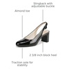 image:imageLifeStride Tia Slingback ShoesBlack Faux Leather