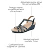 image:imageLifeStride Womens Miami Wedge SandalLux Navy