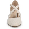 image:imageLifeStride Womens Tracy Strappy PumpCream Beige Linen