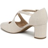 image:imageLifeStride Womens Tracy Strappy PumpCream Beige Linen