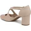 image:imageLifeStride Womens Tracy Strappy PumpTender Taupe Microfiber