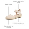 image:imageLifeStride Womens Kimmie Espadrille Wedge ShoesAlmond Milk