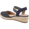 image:imageLifeStride Womens Kimmie Espadrille Wedge ShoesNavyAlmond Milk