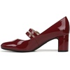 image:imageLifeStride Womens True Mary Jane PumpDark Cherry Patent