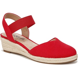 image:imageLifeStride Womens Kimmie Espadrille Wedge ShoesFire Red