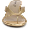 image:imageLifeStride Womens Navine Thong Dress SandalAntique Gold Metallic
