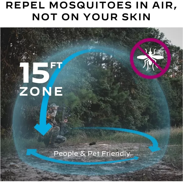 Thermacell Mosquito Holster with Detachable Belt Clip for Portable Repellers; Compatible with MR300 &amp; MR450; 15 Foot Zone of Protection; Effective Mosquito Repellent; Bug Spray Alternative