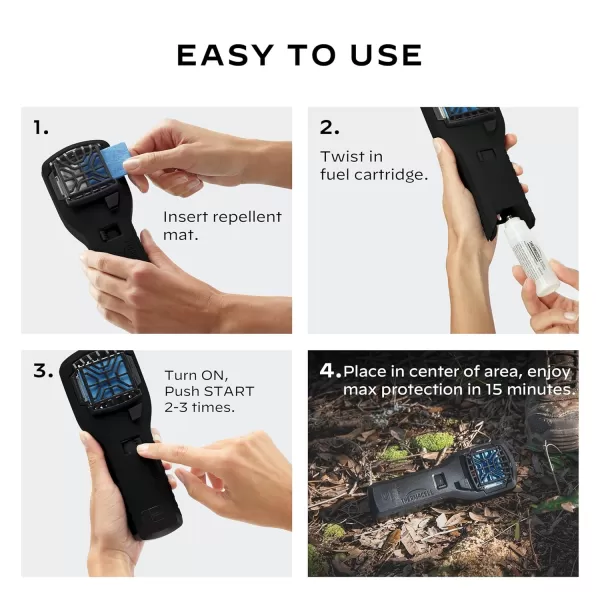 Thermacell Mosquito Portable Repeller; Includes 12-Hour Refill; 15 Foot Zone of Protection; Highly Effective Mosquito Repellent; Deet Free Bug Spray Alternative; Scent Free