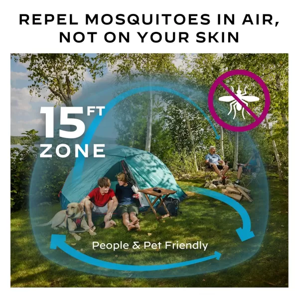 Thermacell Mosquito Portable Repeller; Includes 12-Hour Refill; 15 Foot Zone of Protection; Highly Effective Mosquito Repellent; Deet Free Bug Spray Alternative; Scent Free