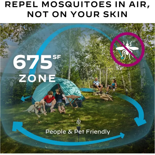Thermacell Mosquito Repellent Perimeter System; Provides Mosquito Protection for Patios, Decks and Doorways; No Open Flame, Scent Free, Bug Spray Alternative