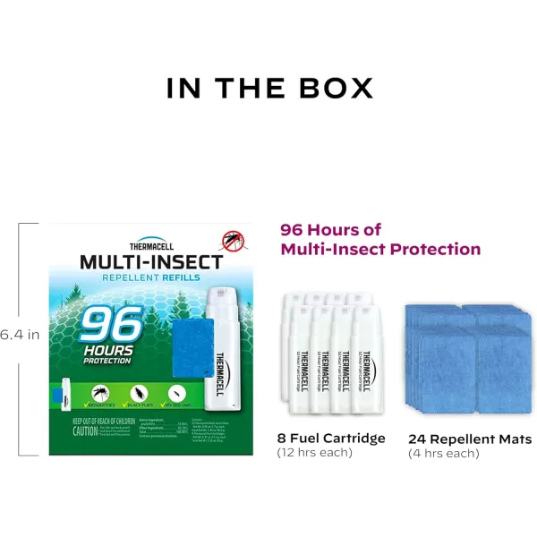 Thermacell Mosquito Repellent Refills; Compatible with Any Fuel-Powered Repeller; Highly Effective, Long Lasting, No Spray, No Scent, No Mess; 15 Foot Zone of Mosquito Protection)