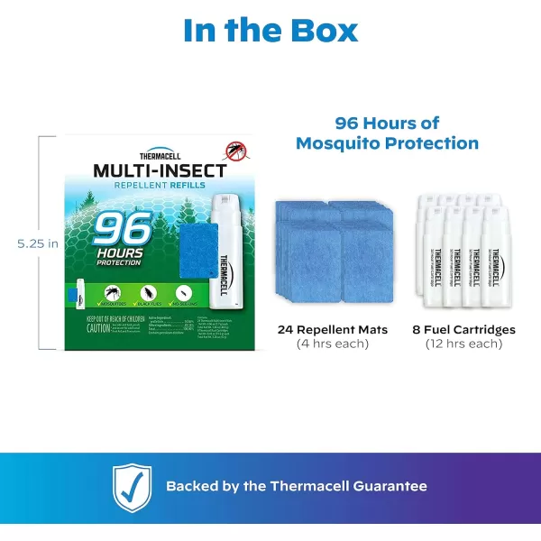 Thermacell Mosquito Repellent Refills; Compatible with Any Fuel-Powered Repeller; Highly Effective, Long Lasting, No Spray, No Scent, No Mess; 15 Foot Zone of Mosquito Protection)