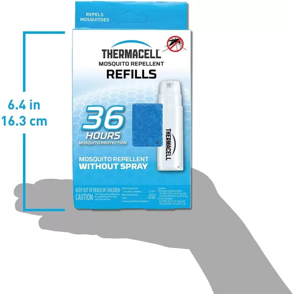 Thermacell Mosquito Repellent Refills; Compatible with Any Fuel-Powered Repeller; Highly Effective, Long Lasting, No Spray, No Scent, No Mess; 15 Foot Zone of Mosquito Protection