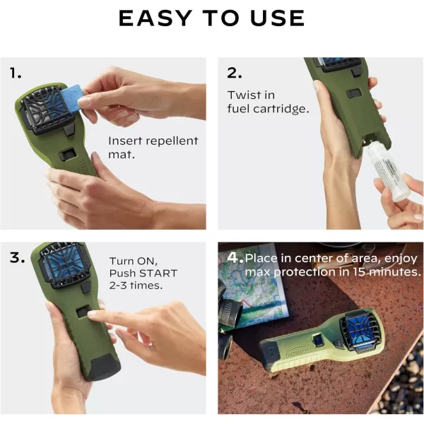 Thermacell Mosquito Repellent Refills; Earth Scent; Compatible with Any Fuel-Powered Thermacell Repeller; Highly Effective, Long Lasting, No Spray or Mess; 15 Foot Zone of Mosquito Protection