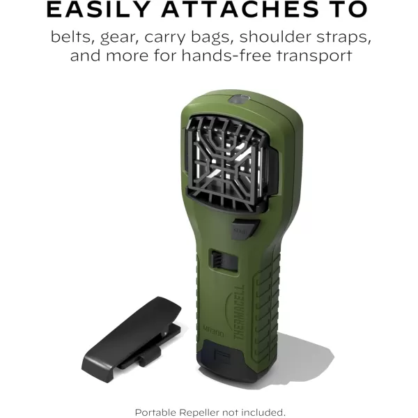 Thermacell Mosquito Repeller Detachable Belt Clip for Portable Repellers; Compatible with MR300 &amp; MR450; 15 Foot Zone of Protection; Effective Mosquito Repellent; Bug Spray Alternative)