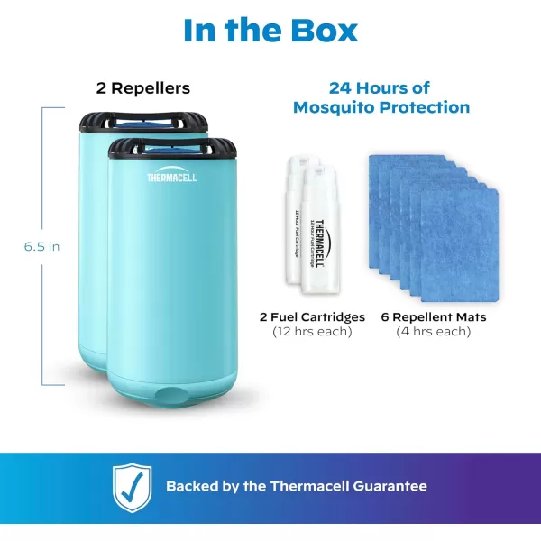 Thermacell Mosquito Repeller Patio Shield; Includes 12-Hour Refill; 15 Foot Zone of Protection; Highly Effective Mosquito Repellent for Patio; Deet Free Bug Spray Alternative; Scent Free
