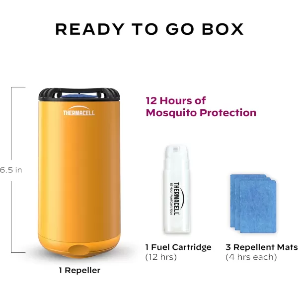 Thermacell Mosquito Repeller Patio Shield; Includes 12-Hour Refill; 15 Foot Zone of Protection; Highly Effective Mosquito Repellent for Patio; Deet Free Bug Spray Alternative; Scent Free