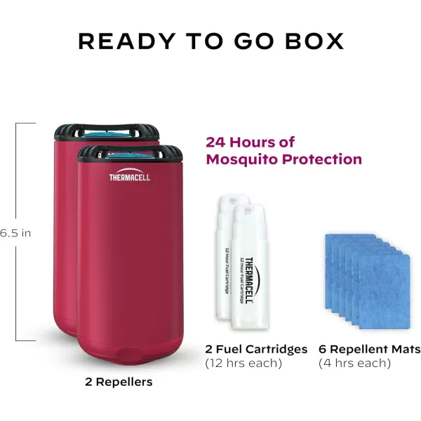 Thermacell Mosquito Repeller Patio Shield; Includes 12-Hour Refill; 15 Foot Zone of Protection; Highly Effective Mosquito Repellent for Patio; Deet Free Bug Spray Alternative; Scent Free