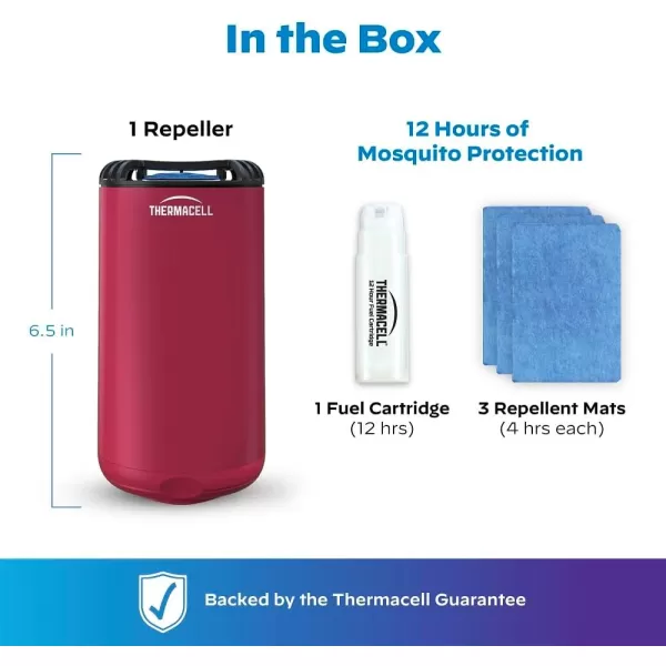 Thermacell Mosquito Repeller Patio Shield; Includes 12-Hour Refill; 15 Foot Zone of Protection; Highly Effective Mosquito Repellent for Patio; Deet Free Bug Spray Alternative; Scent Free