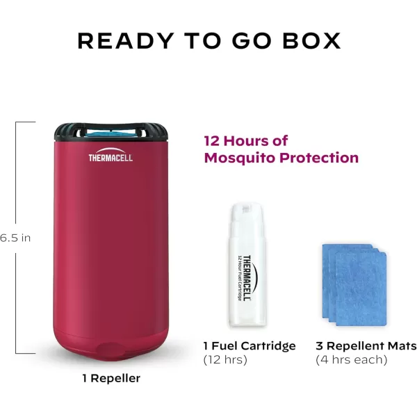 Thermacell Mosquito Repeller Patio Shield; Includes 12-Hour Refill; 15 Foot Zone of Protection; Highly Effective Mosquito Repellent for Patio; Deet Free Bug Spray Alternative; Scent Free