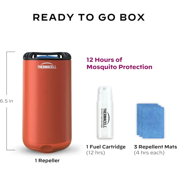 Thermacell Mosquito Repeller Patio Shield; Includes 12-Hour Refill; 15 Foot Zone of Protection; Highly Effective Mosquito Repellent for Patio; Deet Free Bug Spray Alternative; Scent Free