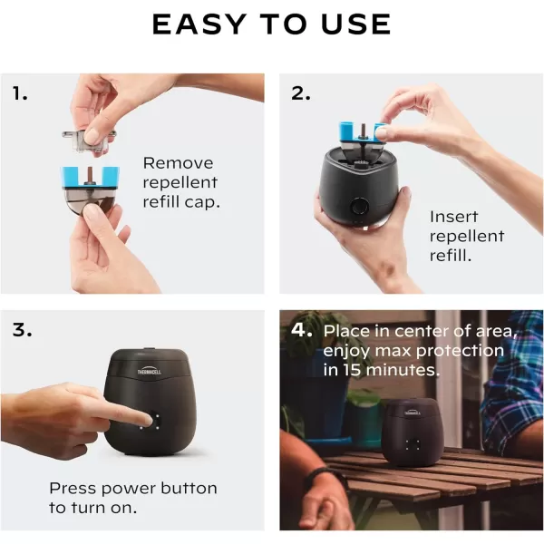 Thermacell Rechargeable Mosquito Repeller Refills; Advanced Repellent Formula Provides 20 Foot Protection Zone; Compatible with Thermacell E-Series &amp; Radius Only; No DEET, Spray or Flame