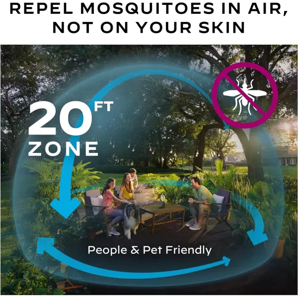 Thermacell Rechargeable Mosquito Repeller Refills; Advanced Repellent Formula Provides 20 Foot Protection Zone; Compatible with Thermacell E-Series &amp; Radius Only; No DEET, Spray or Flame