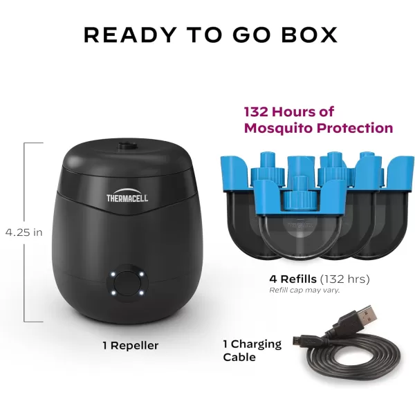 Thermacell Rechargeable Mosquito Repeller Refills; Advanced Repellent Formula Provides 20 Foot Protection Zone; Compatible with Thermacell E-Series &amp; Radius Only; No DEET, Spray or Flame